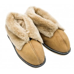 B017 - Papuci casa (botosi) din blana si piele naturala barbati